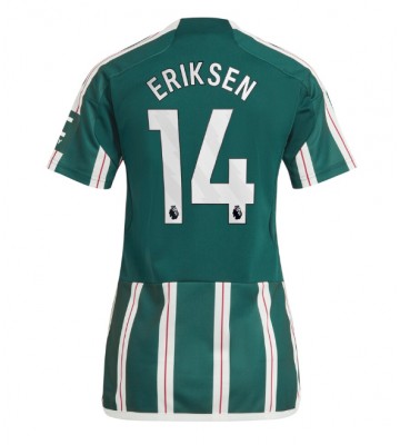 Maillot de foot Manchester United Christian Eriksen #14 Extérieur Femmes 2023-24 Manches Courte